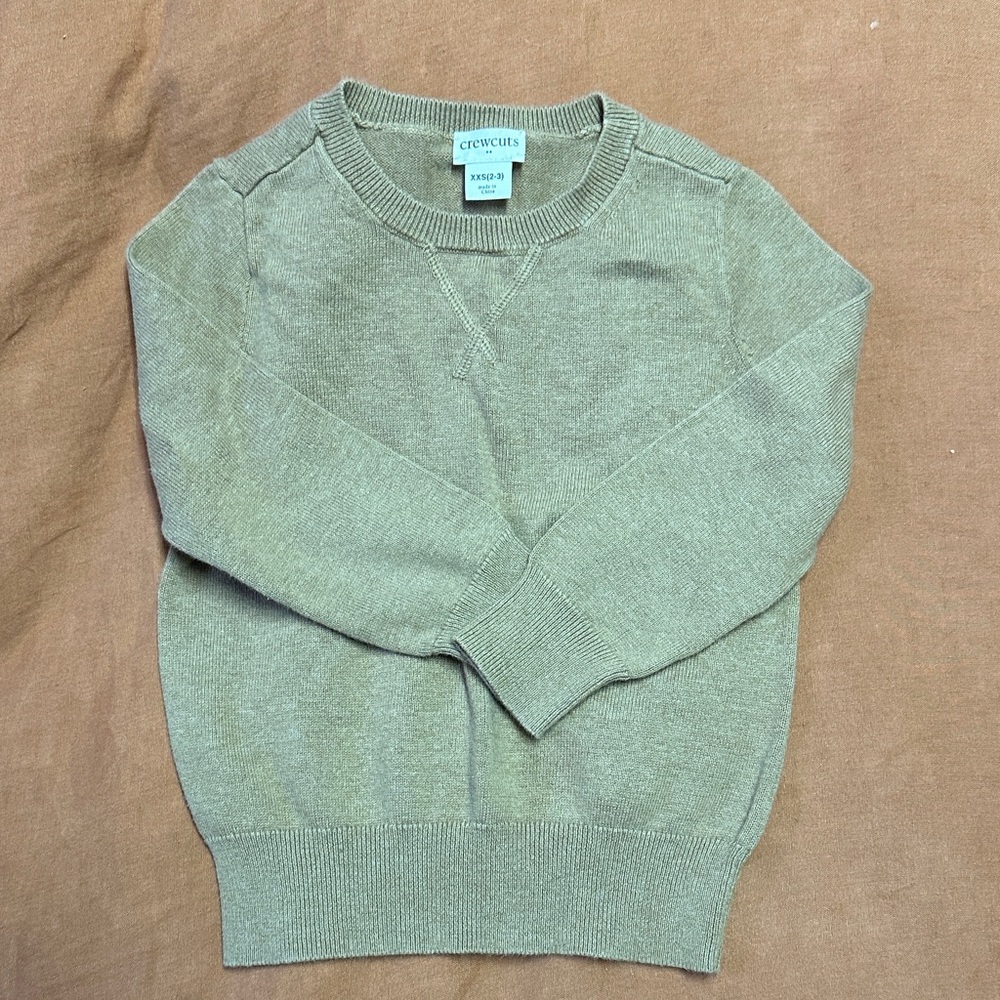 Crewcuts camel crewneck sweater 2T